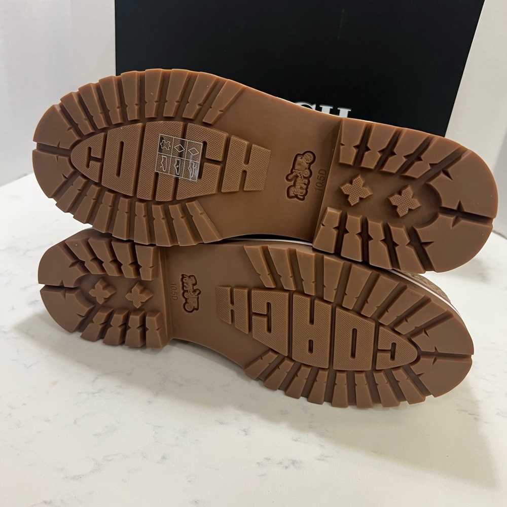 Coach Tan Oxfords Moc Toe Casual - Picture 12 of 14
